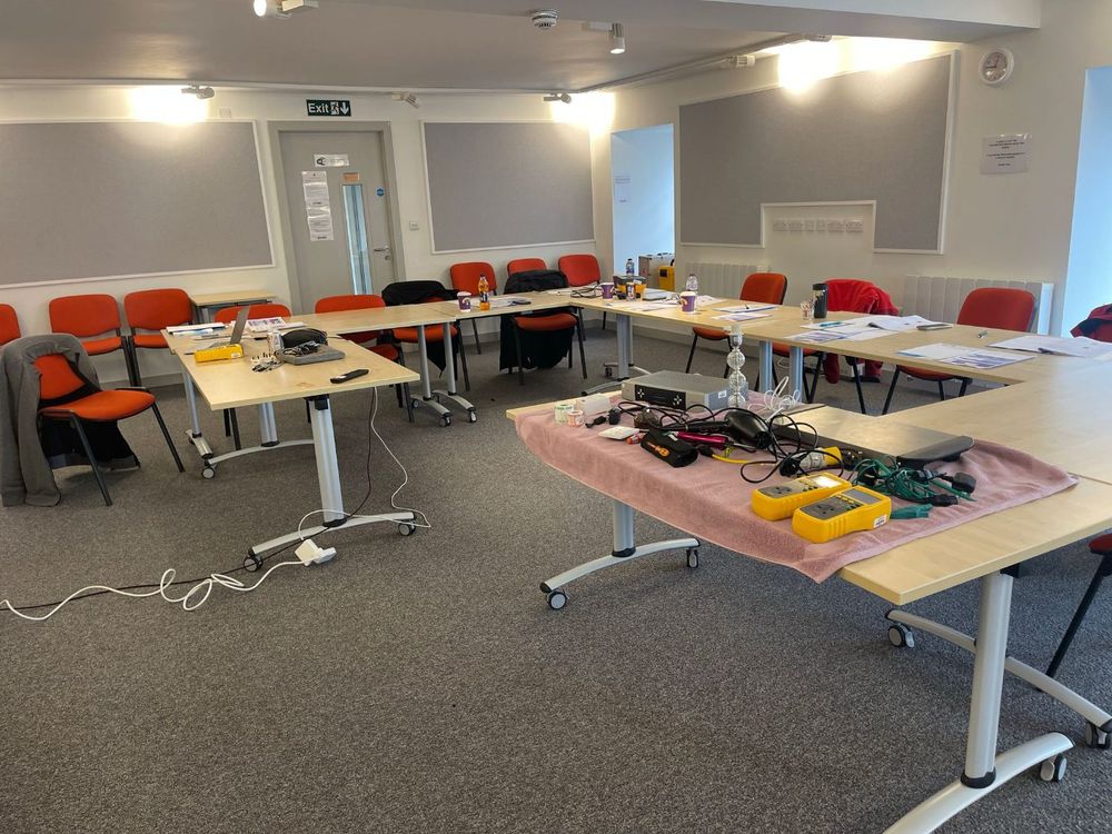 Inside the Brighton PAT testing training room
